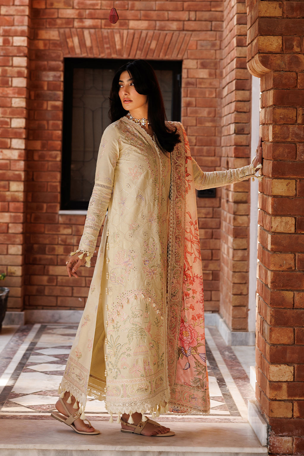 Emaan Adeel |  Mirabelle festive luxury lawn | Blossom Bliss