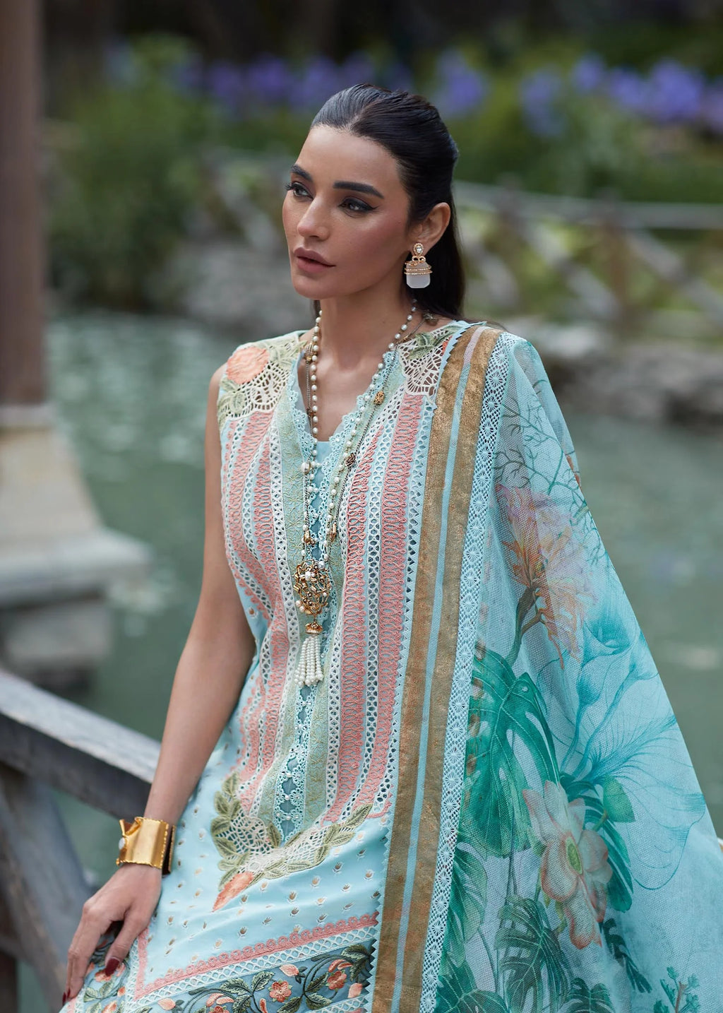 Crimson | SAIRA SHAKIRA LUXURY LAWN 2023 | Shigar - D5 B