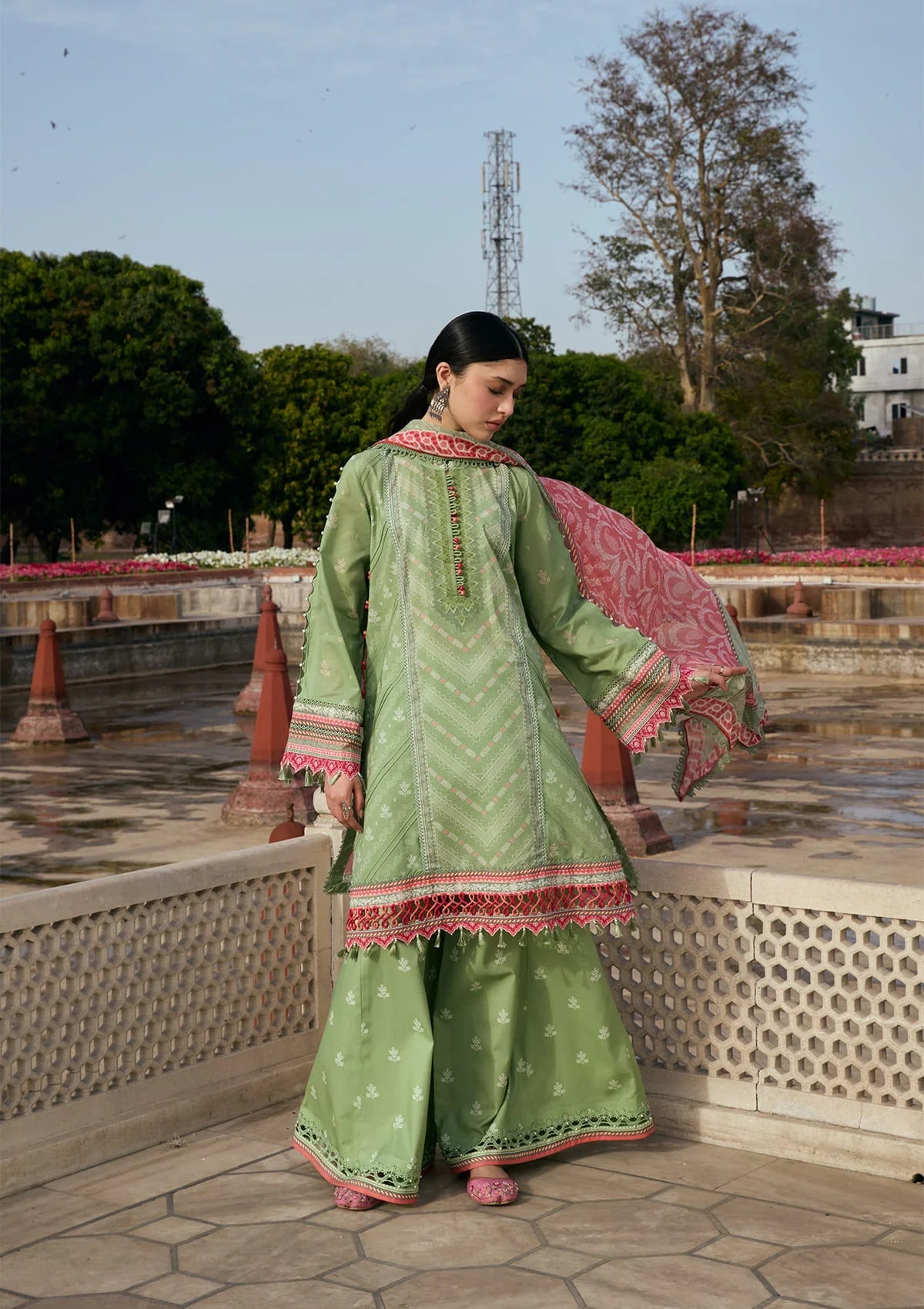 Kahf | Aangan Prints Chiffon '26 | Gul-Bahar