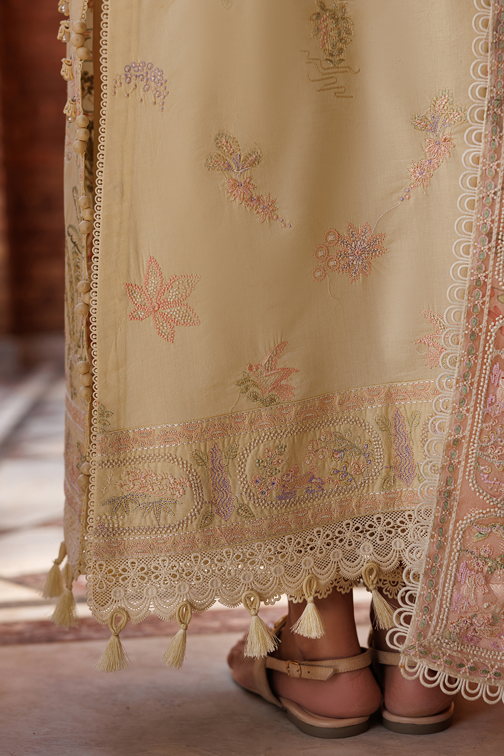 Emaan Adeel |  Mirabelle festive luxury lawn | Blossom Bliss