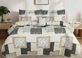 Feather | Gold - 5 Pcs Bed Spread | F-G-01