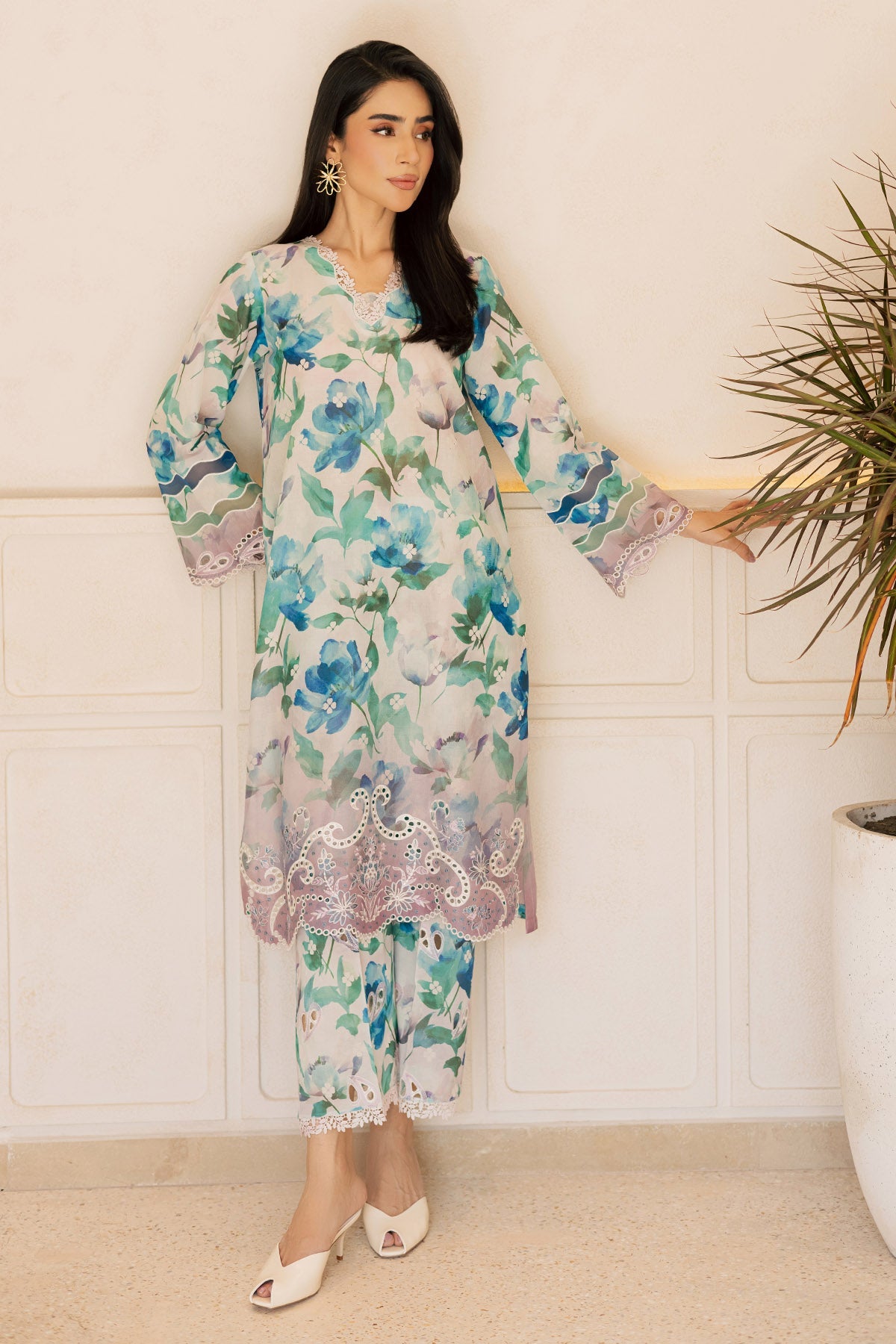 Nureh | Ballerina 2 Pc Unstitched | NU2-210
