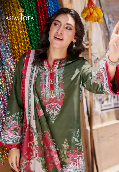 Asim Jofa | PRINTED ARABIC LAWN | AJPL-08