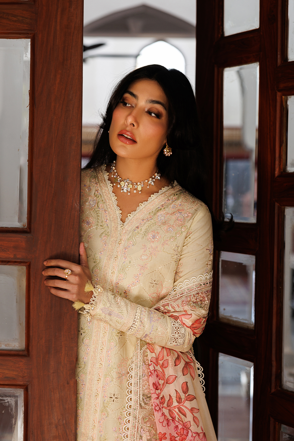 Emaan Adeel |  Mirabelle festive luxury lawn | Blossom Bliss