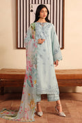 Nureh | Raha Unstitched Lawn Doria | NE-250