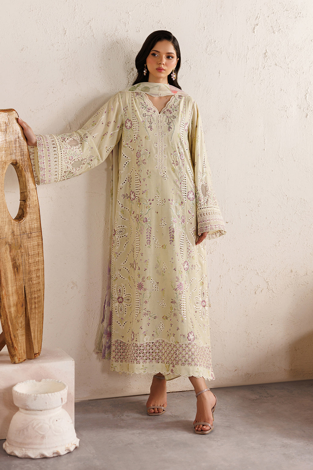 Iznik | Festive Embroidered Lawn | IBE-08