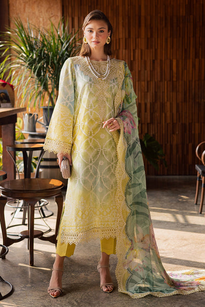 NUREH | GARDENIA - EMBROIDRED & PRINTED LAWN DORIA | NSG-207