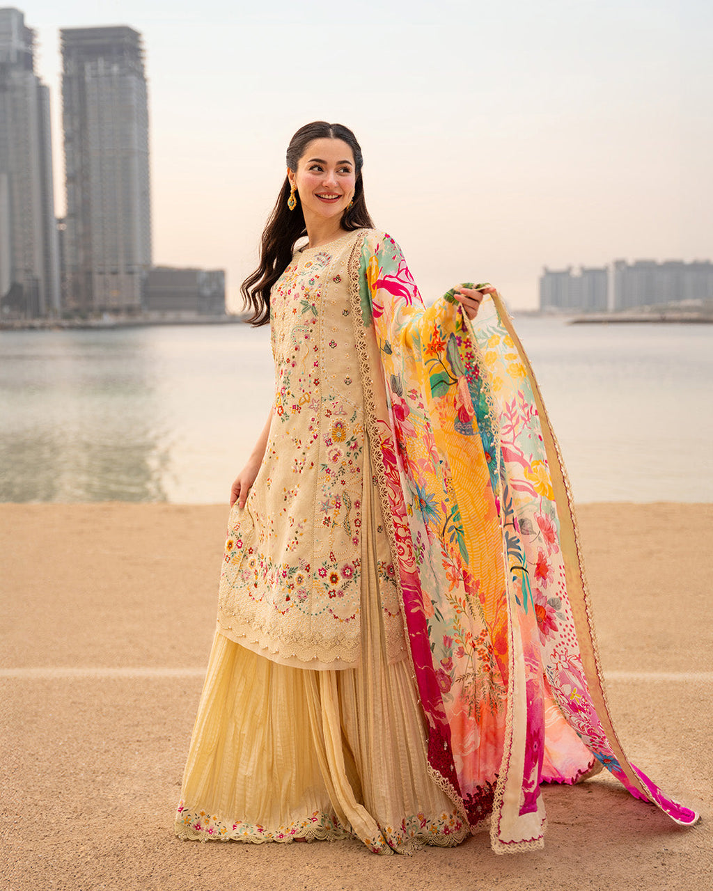 Faiza Saqlain | Aya Luxury Lawn '26 | Merjem