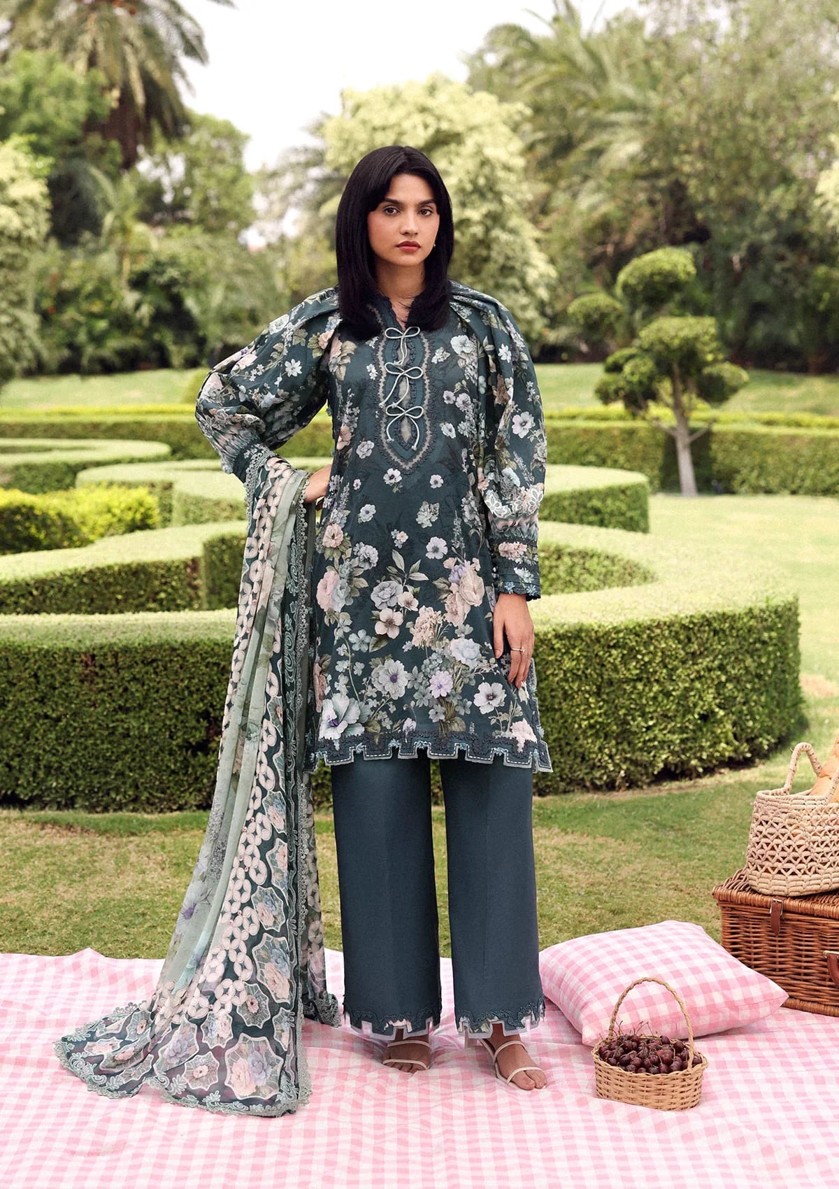 Elaf | Belladore - Prints Chiffon Lawn '26 | EPA-6B HEATHER