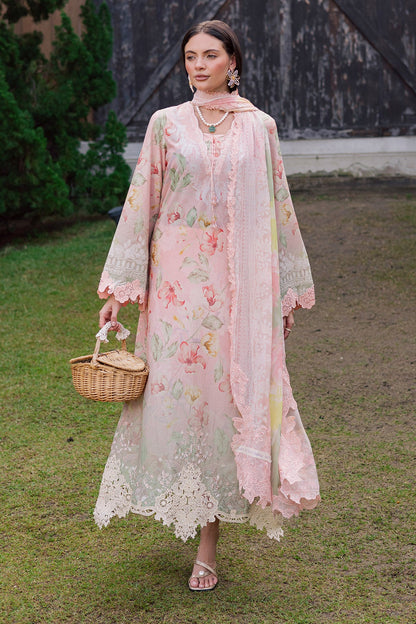 NUREH | GARDENIA - EMBROIDRED & PRINTED LAWN DORIA | NSG-208