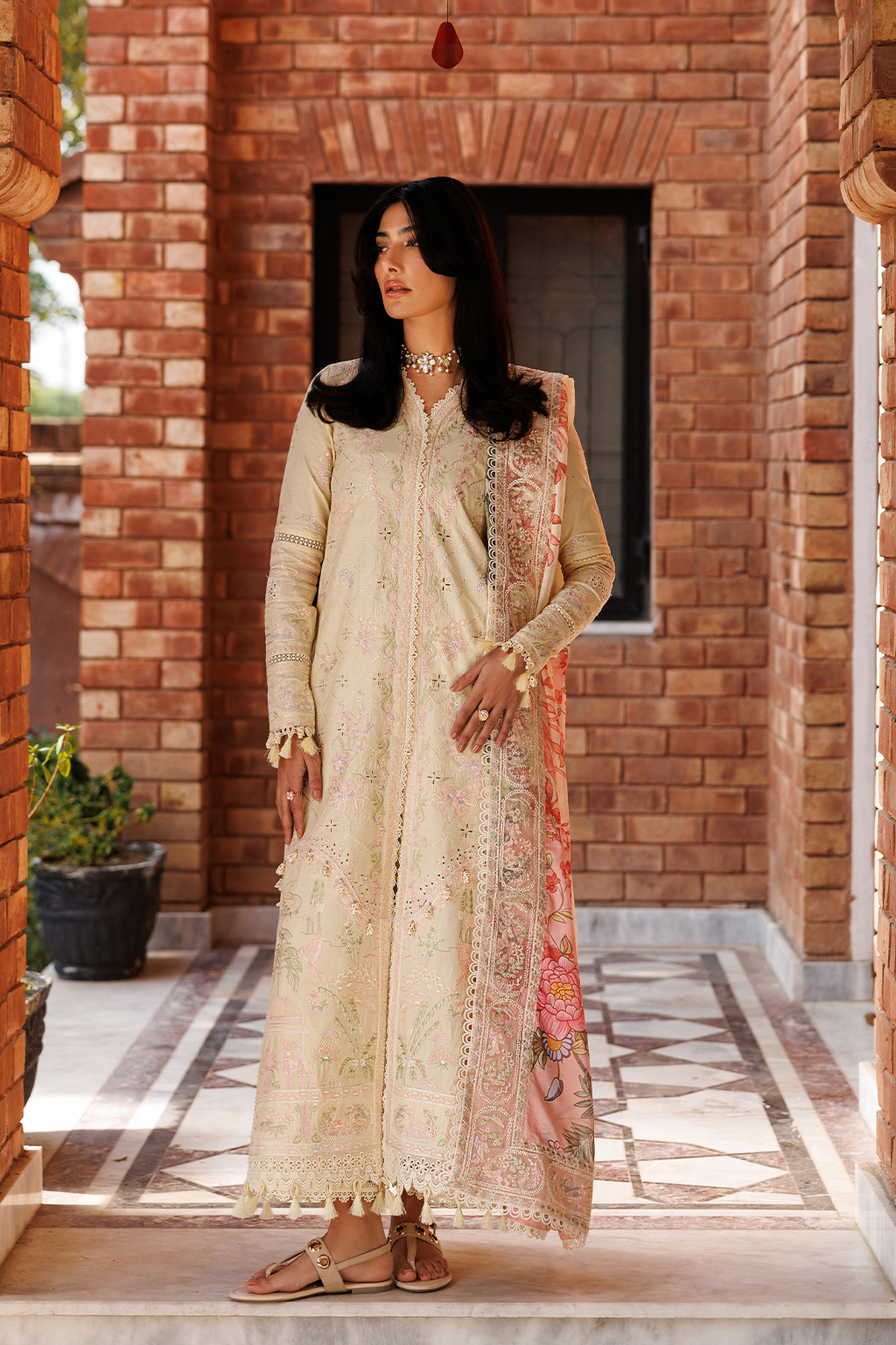 Emaan Adeel |  Mirabelle festive luxury lawn | Blossom Bliss