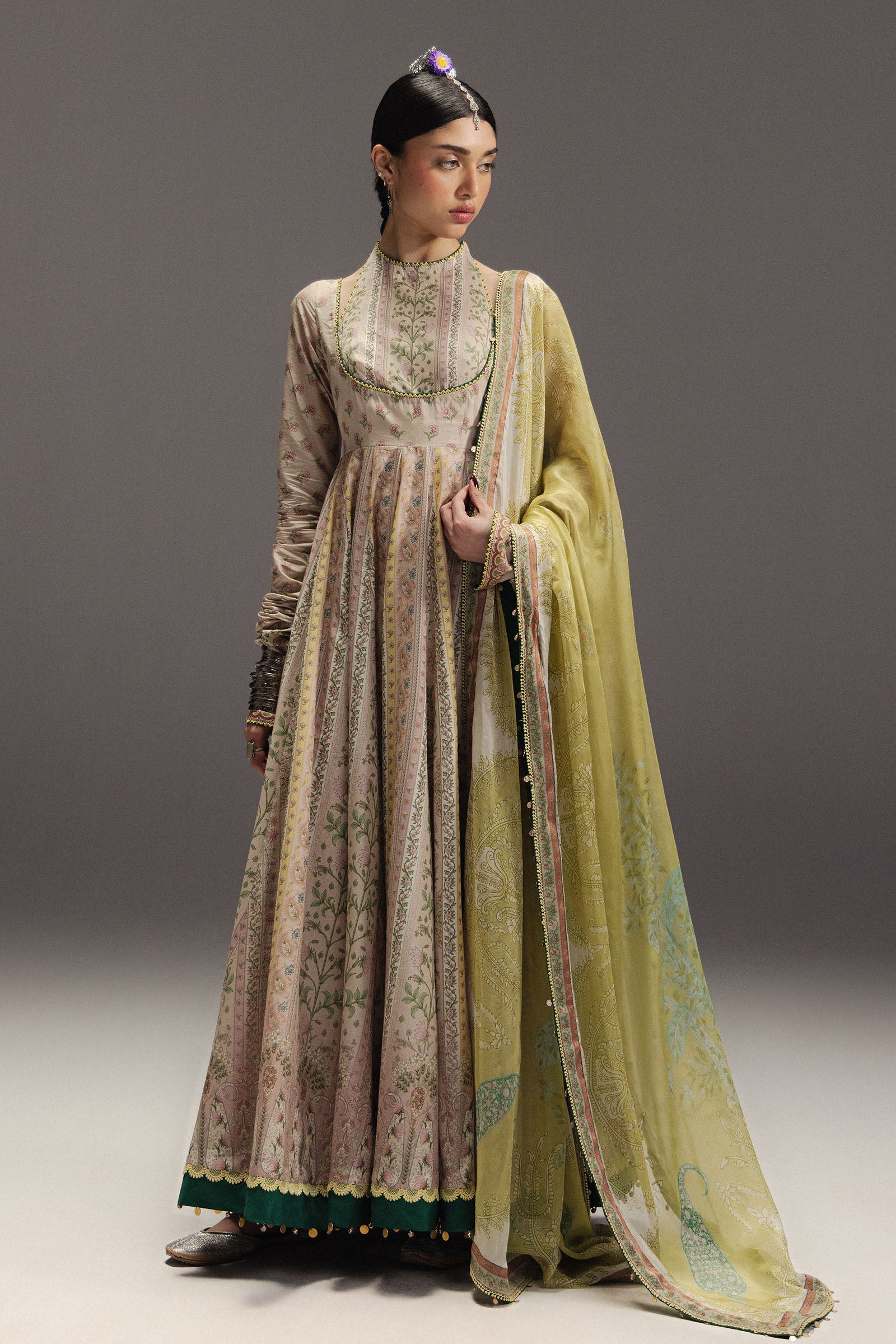 Zara Shahjahan | Anarkali Lawn 26 | Hoorain-D8