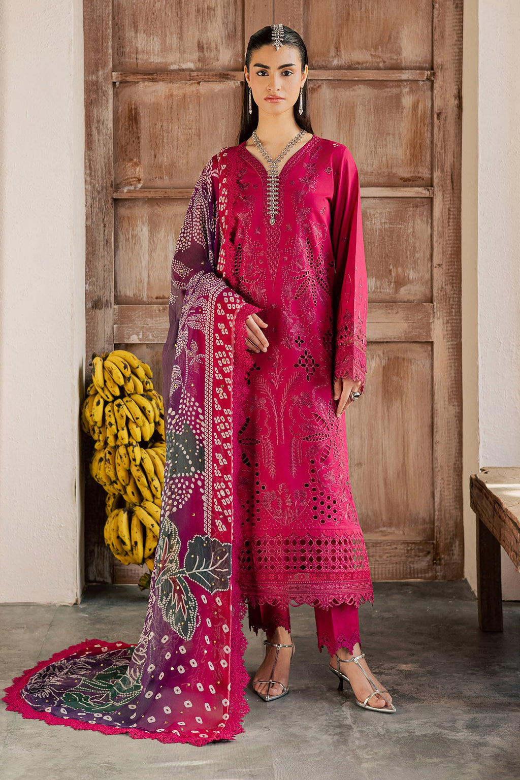 Nureh | Bazar Embroidered lawn | NE-255