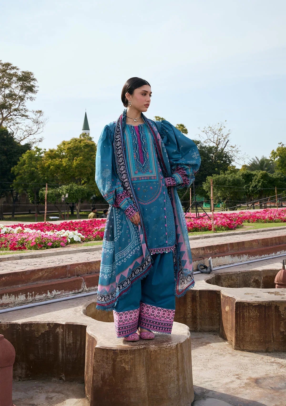 Kahf | Aangan Prints Chiffon '26 | Falak Ara