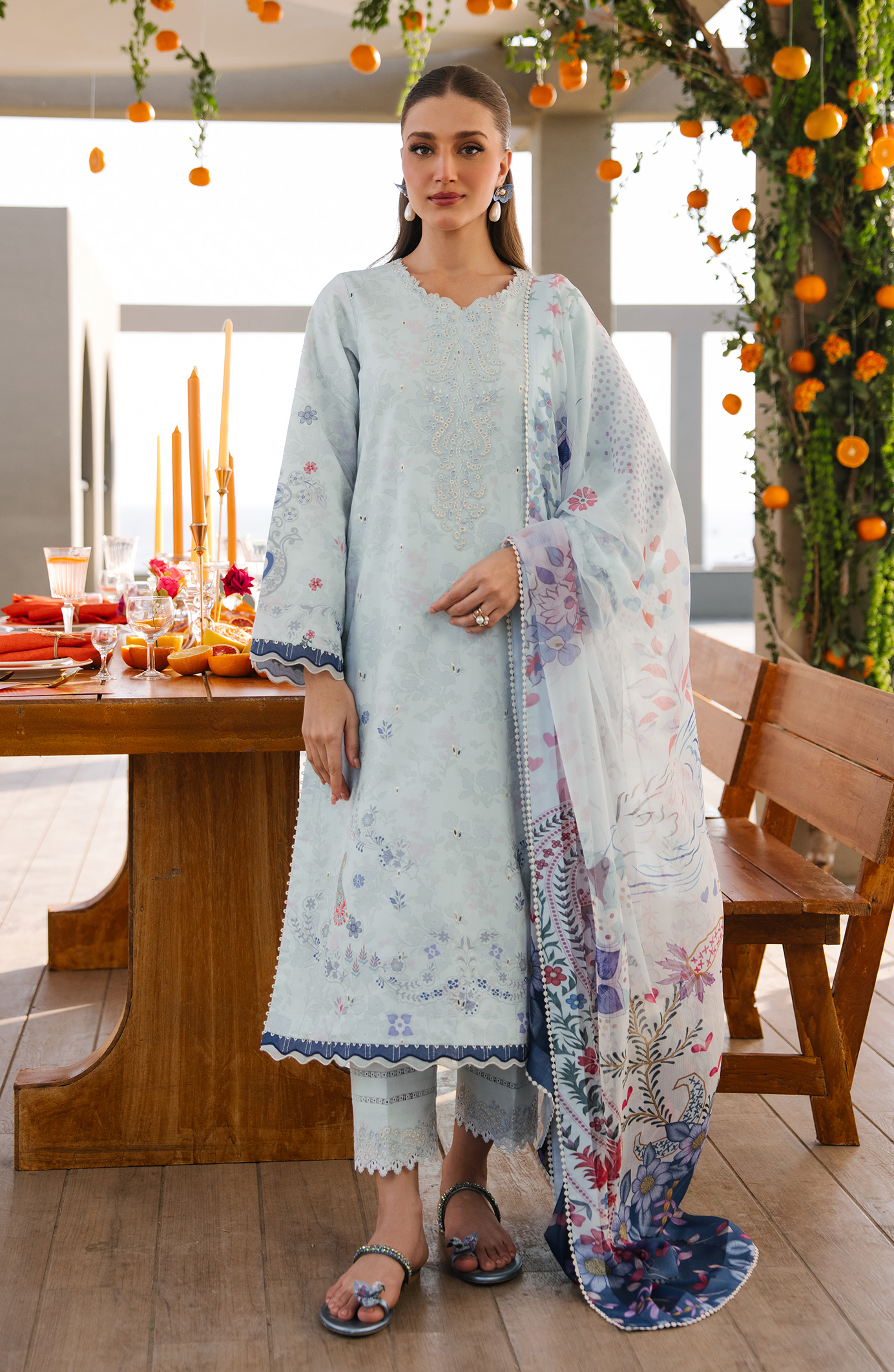 Seran | Afsanah - Unstitched Lawn | Alara