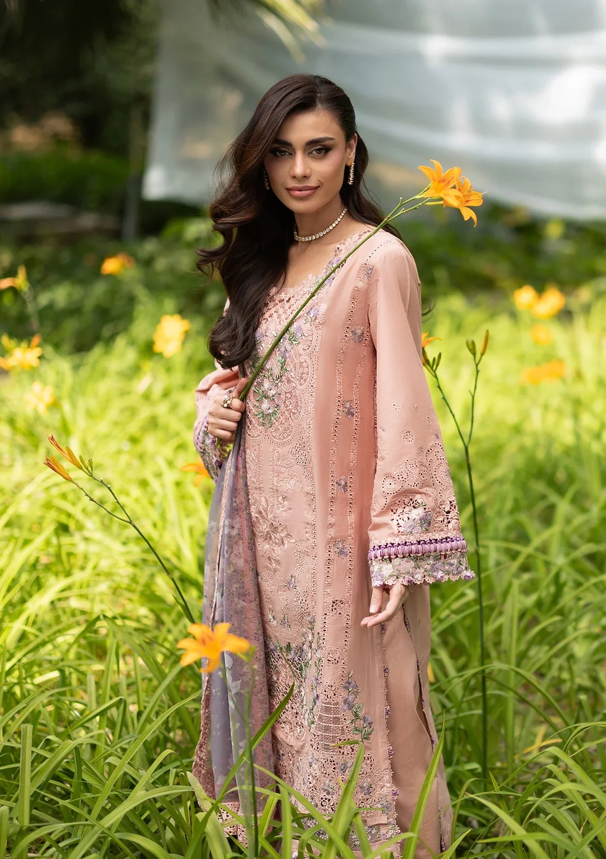 Elaf | Luxury Lawn Vol 2 '26 | Blushing Rose