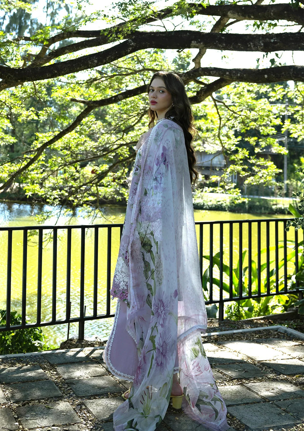 Elaf | Signature Embroidered Printed Lawn | Juliette