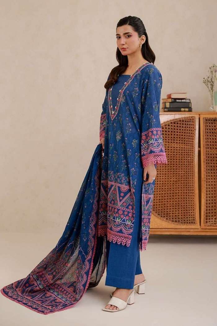 Zellbury | 3 Pcs Unstitched Digital Printed Lawn | Z-01