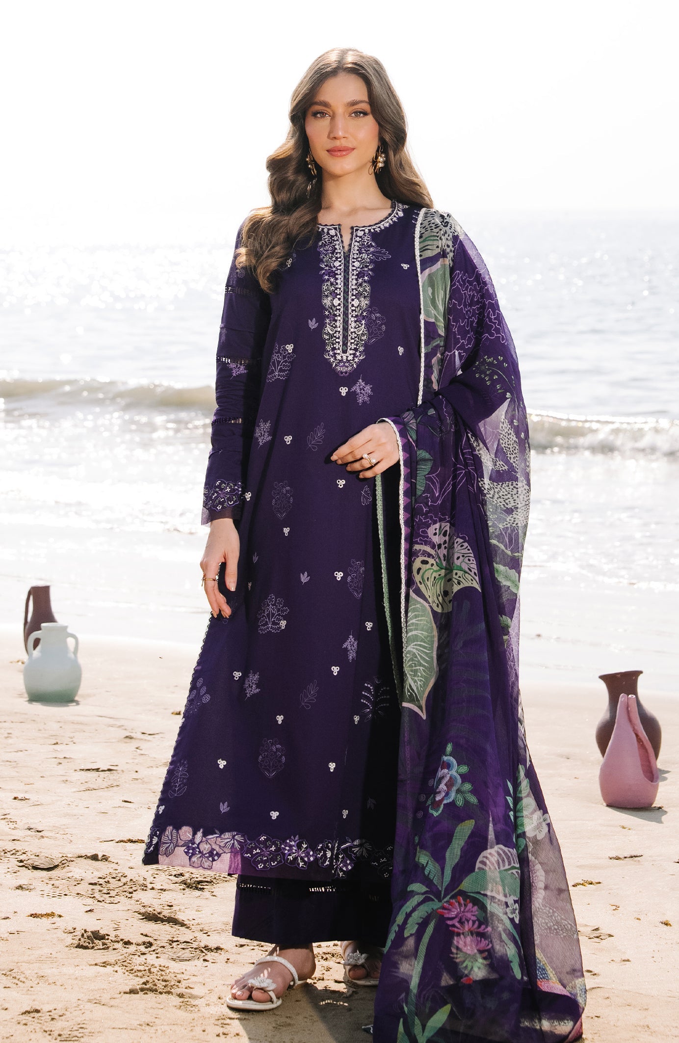 Seran | Afsanah - Unstitched Lawn | Elin