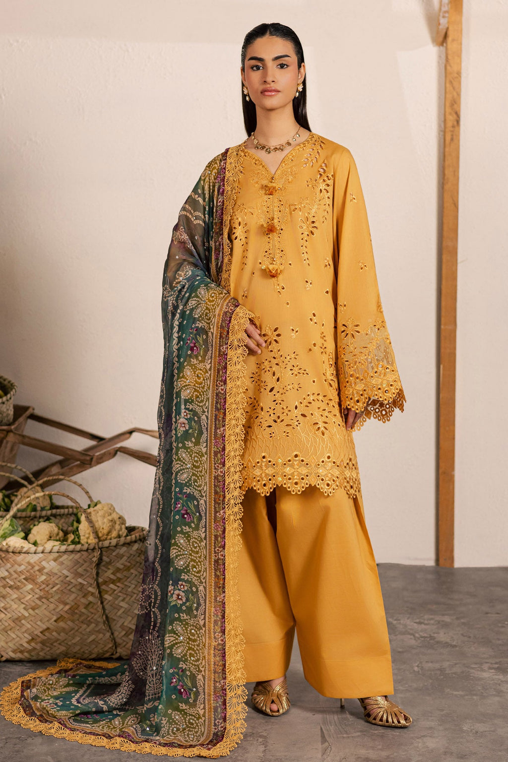 Nureh | Bazar Embroidered lawn | NE-254