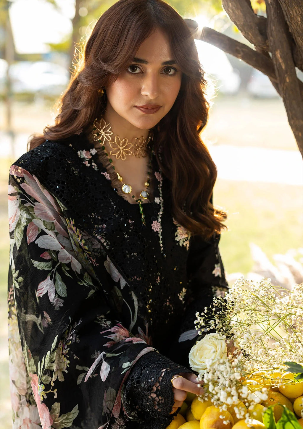 Elaf | Luxary Lawn | Midnight Blossom