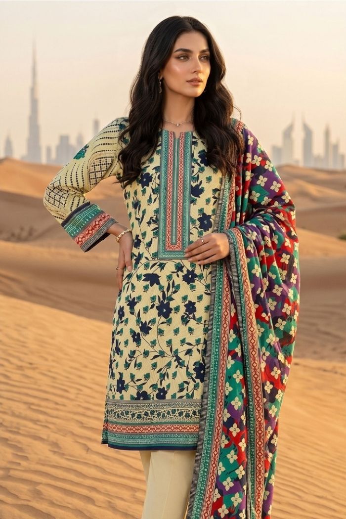 Fatima Maryam | 3 Pcs Printed Lawn | FM-31