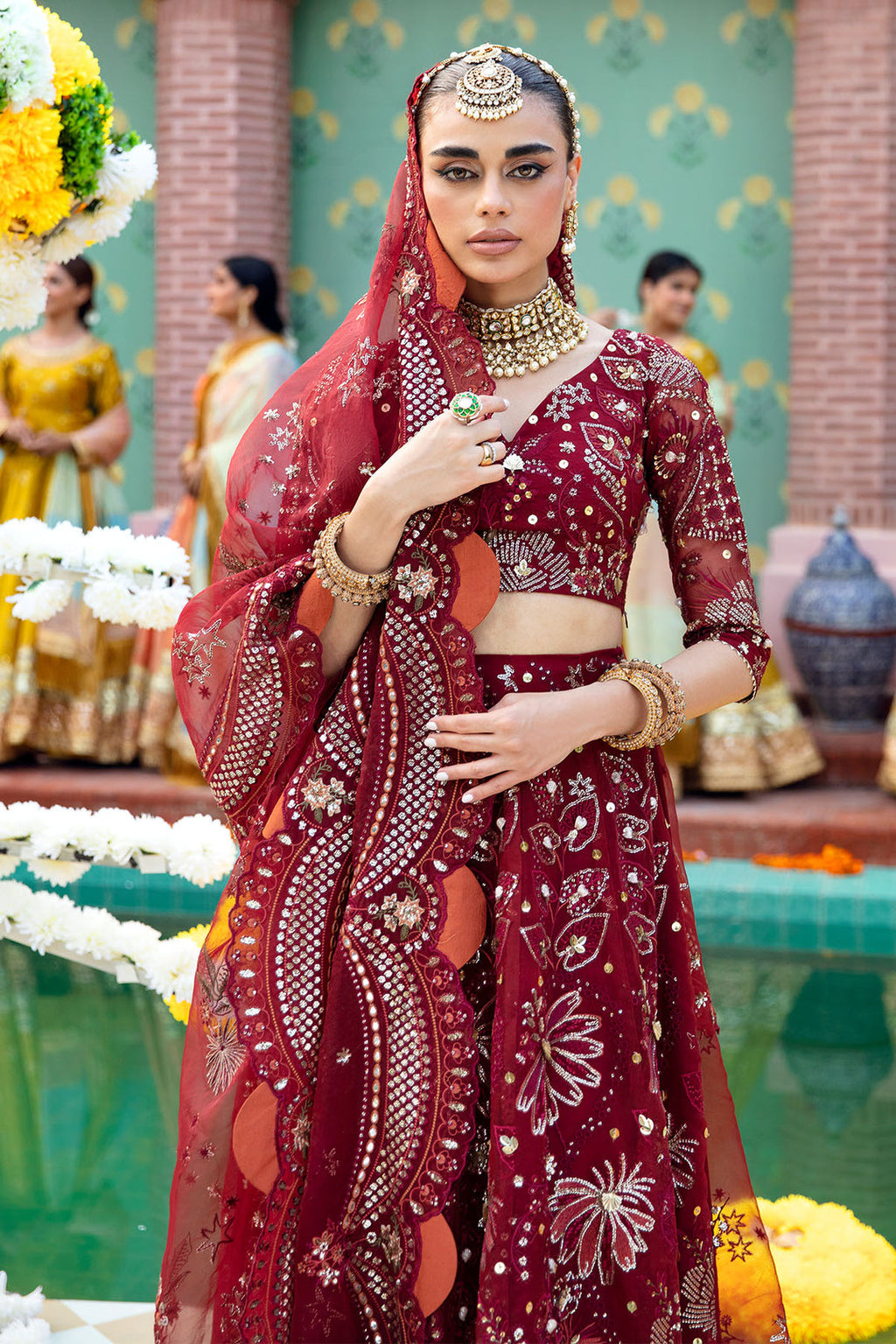Nureh | Jhoomro Unstitched Luxury Formals | NL-53 - MAHRO