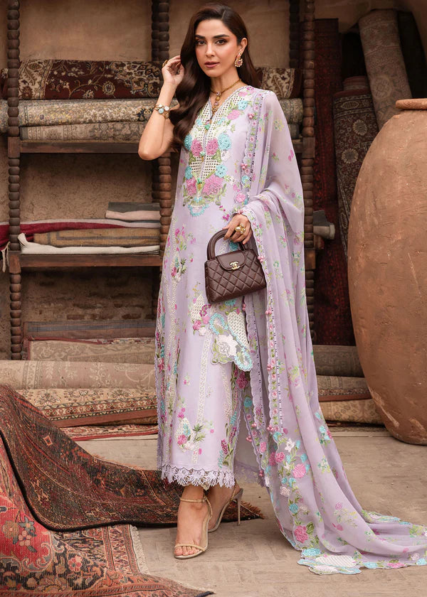 Saira Shakira | Breeze Unstitched Lawn '26 | ROSE-6-B