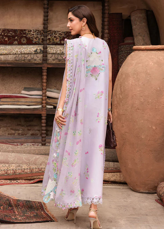 Saira Shakira | Breeze Unstitched Lawn '26 | ROSE-6-B