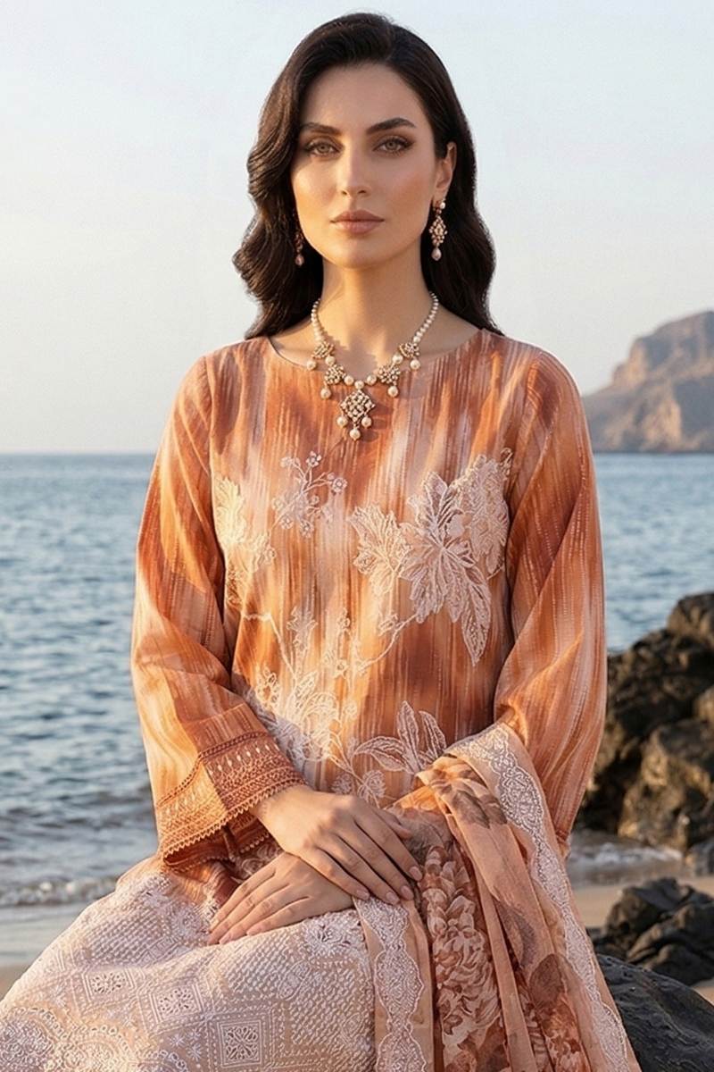 Riaz Arts | Rang-e-Noor Luxury Lawn - 3 Pc | RA - RN - 10