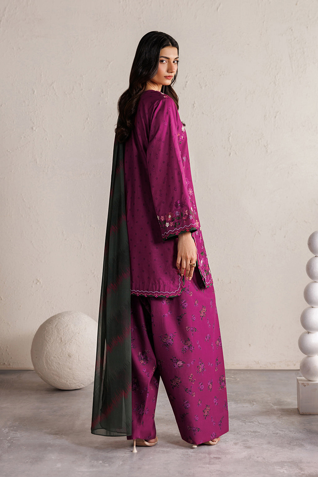 Iznik | Festive Embroidered Lawn | IBE-01