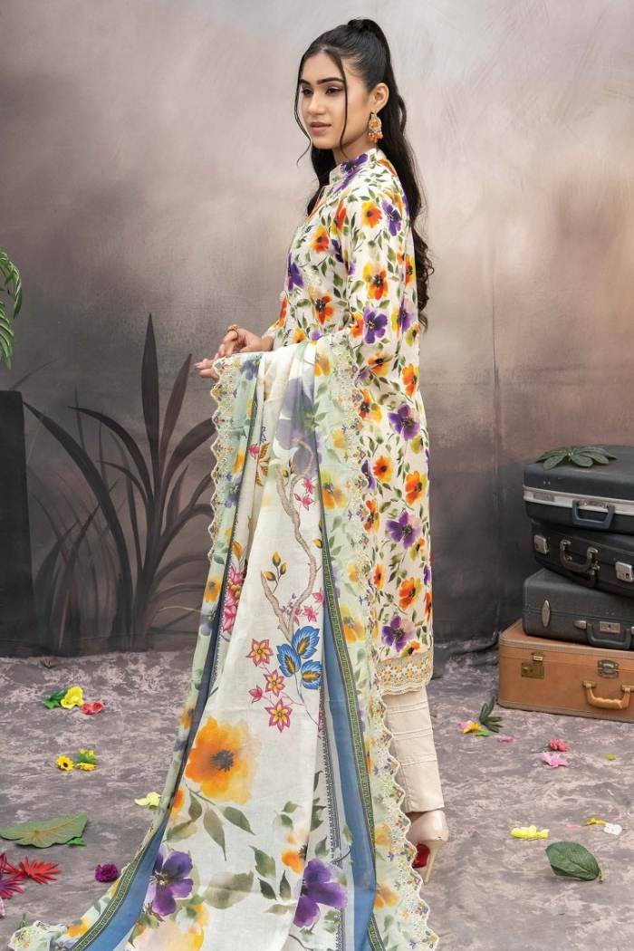 Riaz Arts | Elegant 3 Piece Lawn | RA-EX-10