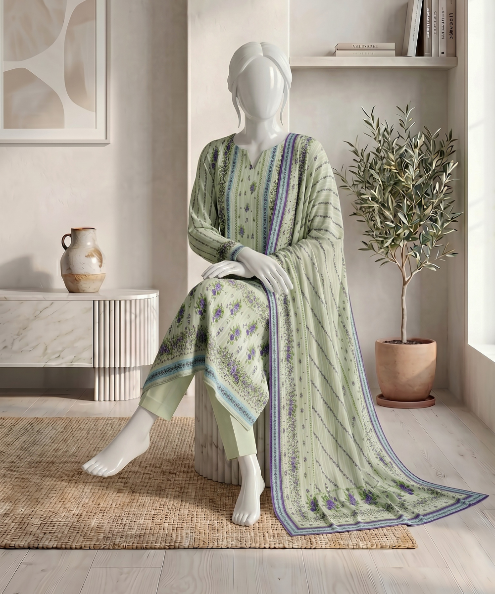 Bin Ameer | Signature 3PC Printed Lawn | D10