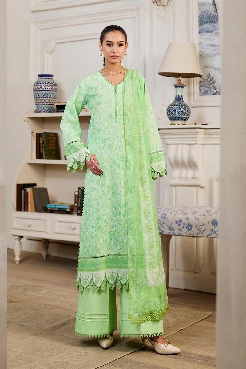 Raj Bari | Raha - 3 pc Premium Chikankari Prints | RBR - 11