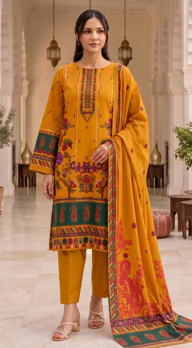 Fatima Maryam | Eshmaal Printed Lawn | FM-E-21