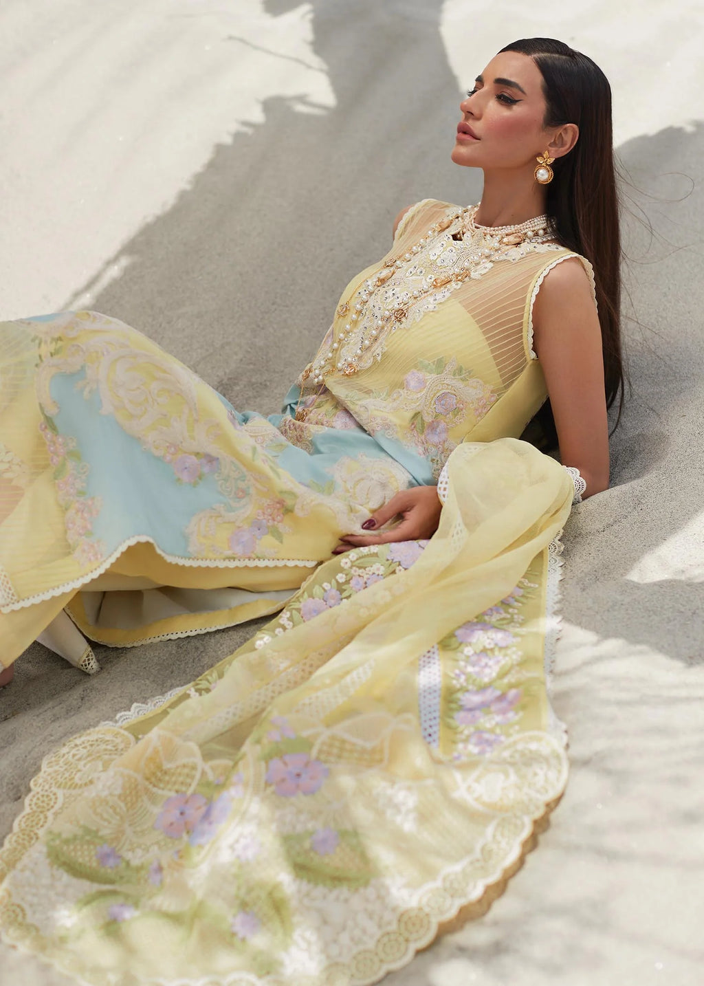 Crimson | SAIRA SHAKIRA LUXURY LAWN 2023 | Marori Dreams - D8 A