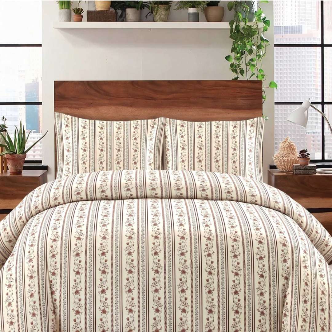 Zainab Fatima | King Size Bed Sheet Set | ZF-BED-23
