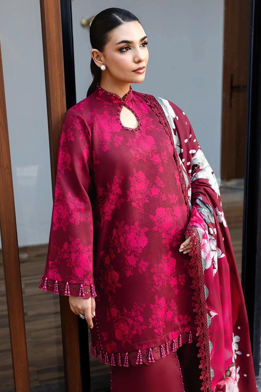 Naqsh | The Breeze Edit Lawn | Rose Whisper