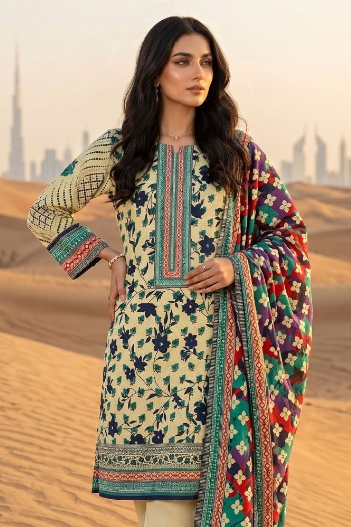 Fatima Maryam | 3 Pcs Printed Lawn | FM-54