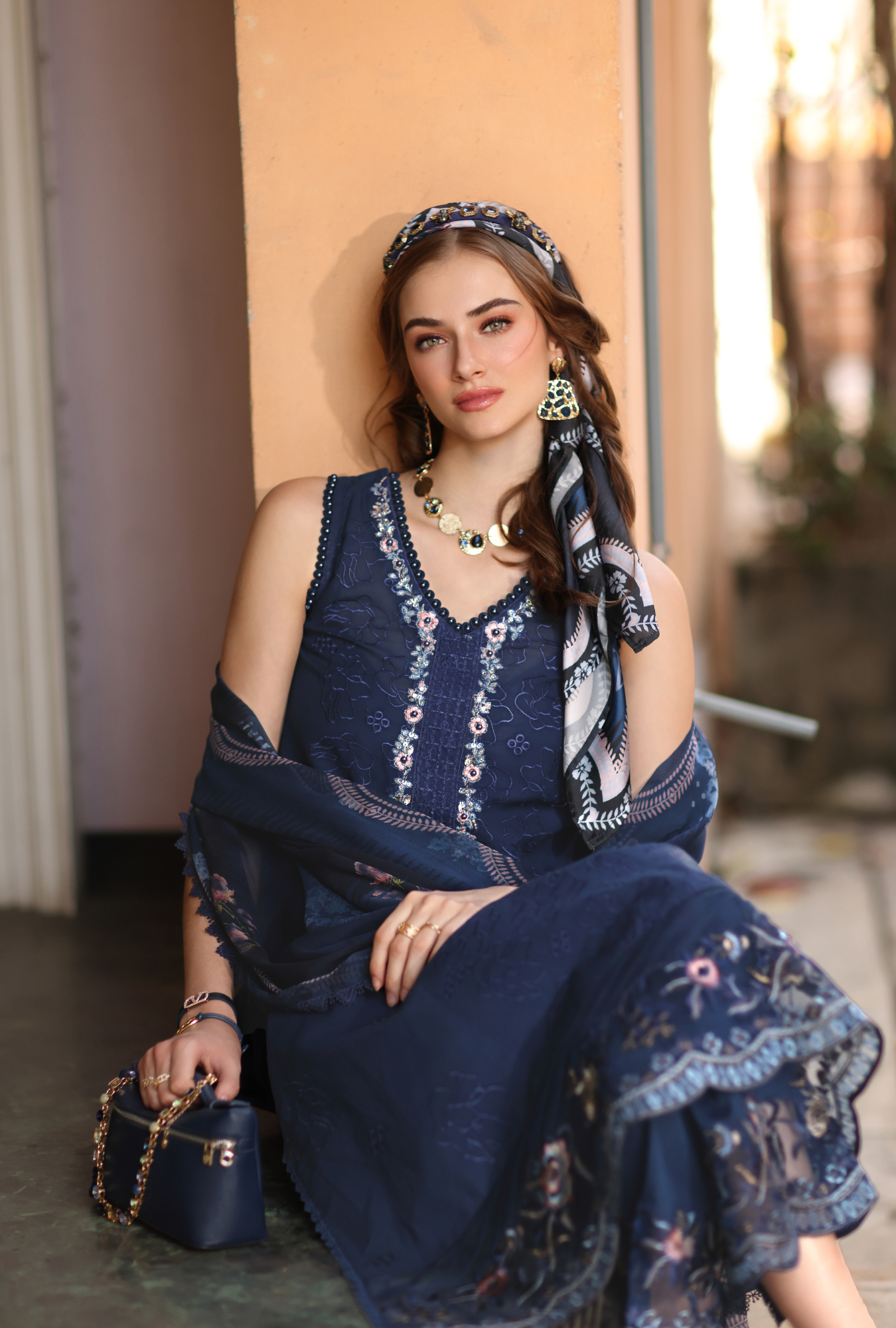 Sadia Asad | Noor - Eid Luxe Printskhaas '26 | Imperial Blue