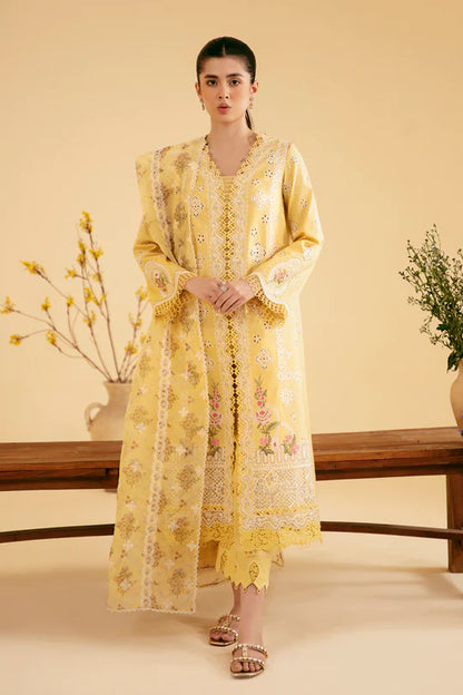 Qalamkar | Chikankari Lawn | ZHAIN