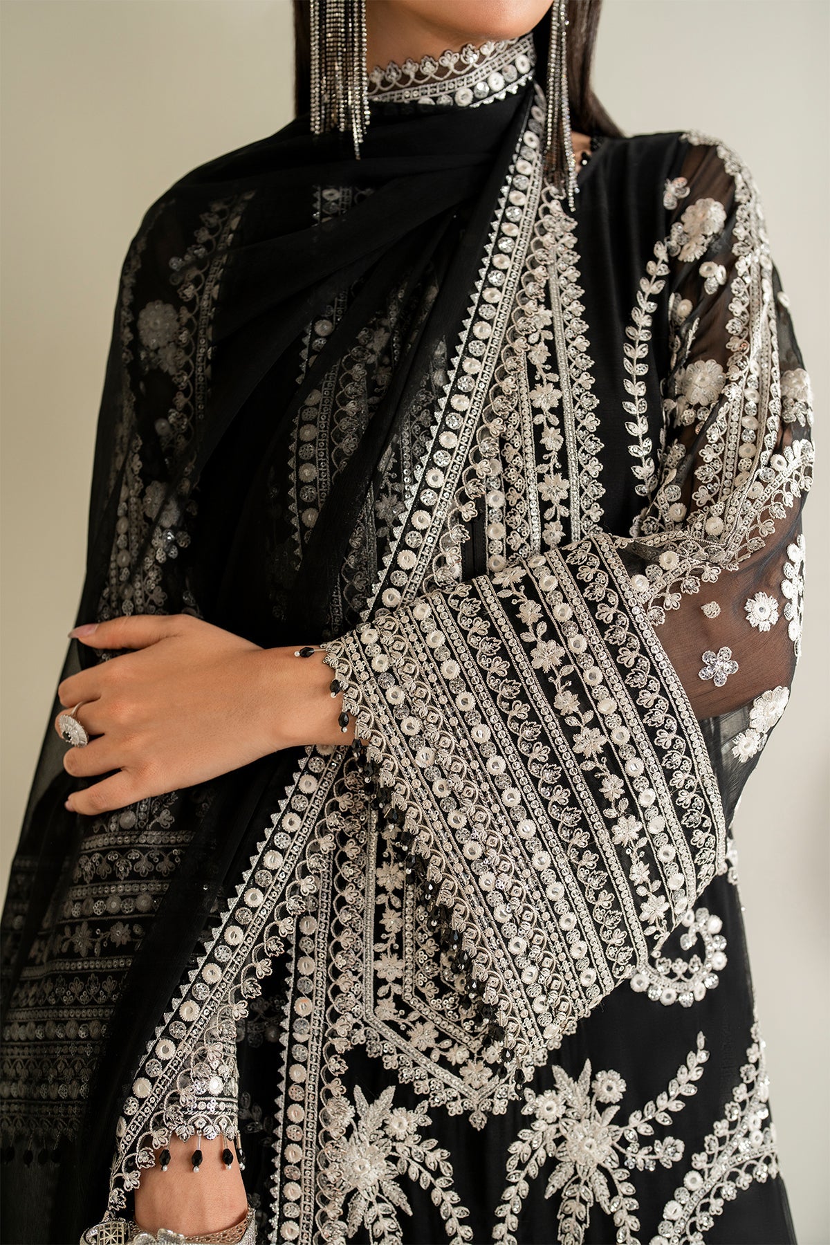 Baroque | Embroidered Chiffon | UF-4158