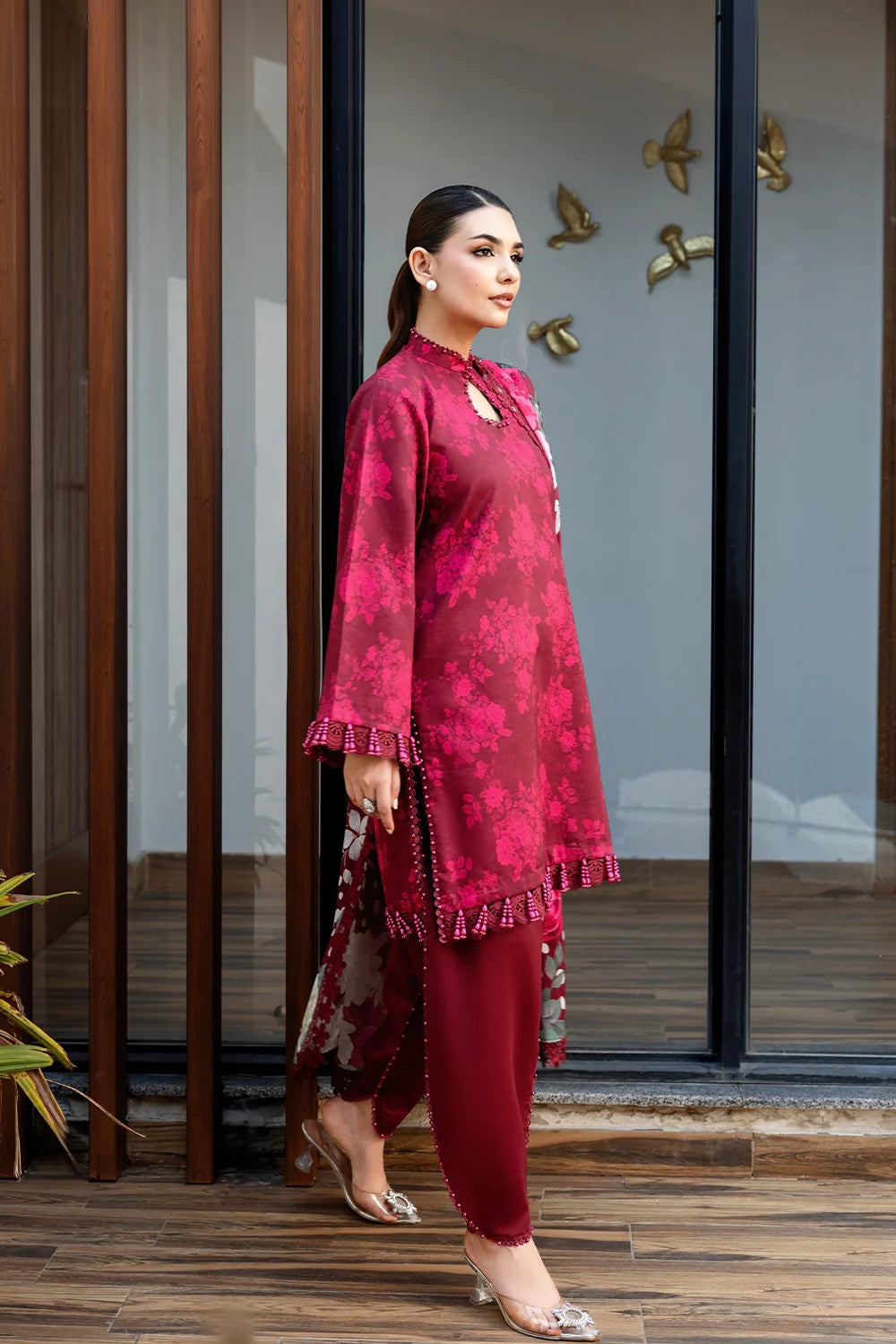 Naqsh | The Breeze Edit Lawn | Rose Whisper
