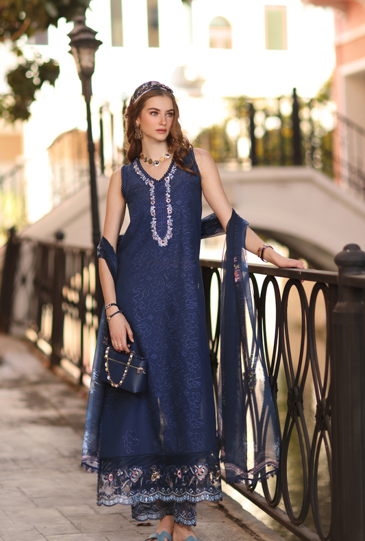 Sadia Asad | Noor - Eid Luxe Printskhaas '26 | Imperial Blue