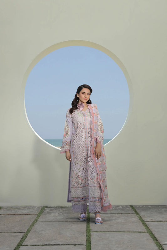 Maryam Hussain | Embroidered Lawn | FEROZ