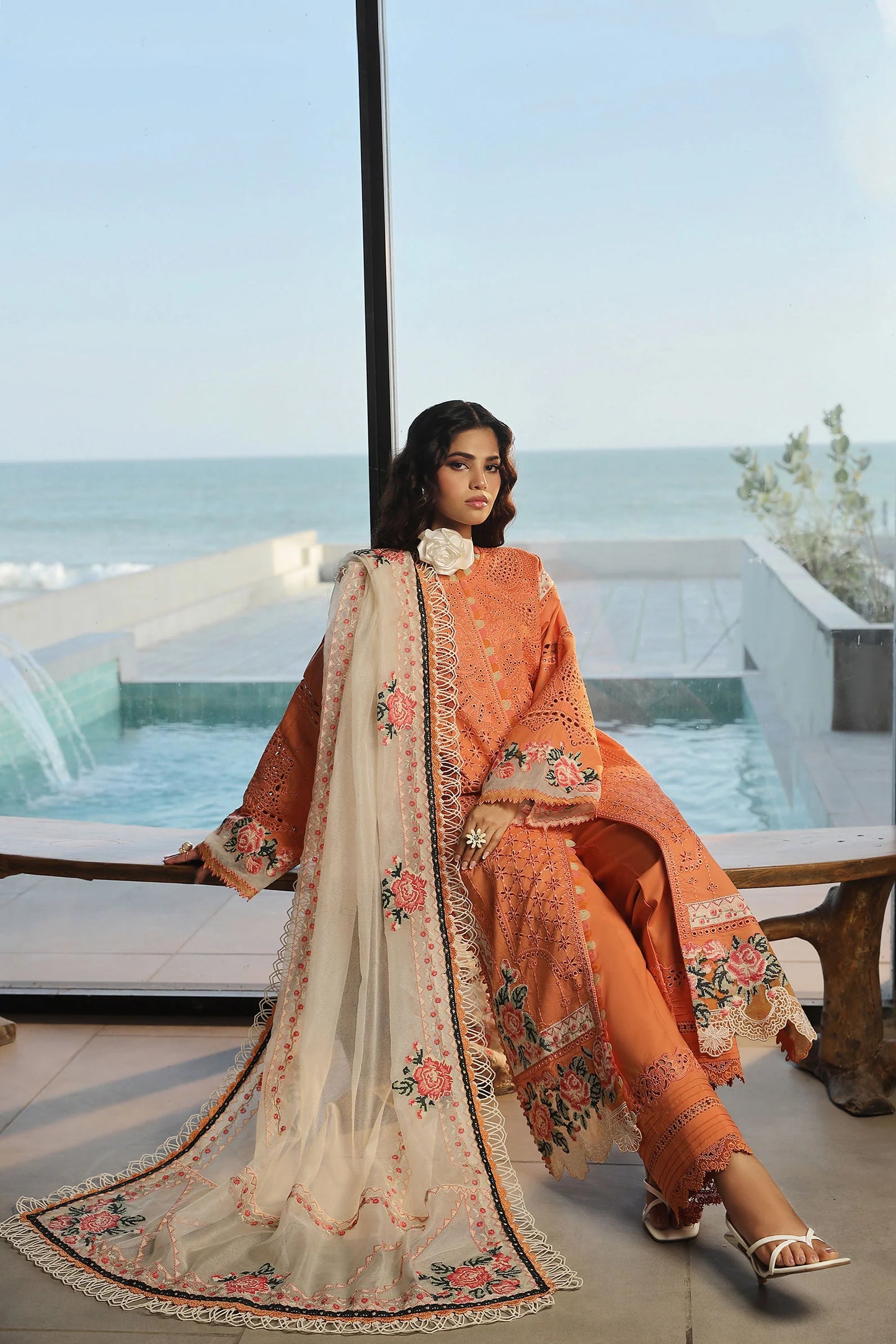 Maryam Hussain | Embroidered Lawn | XURI