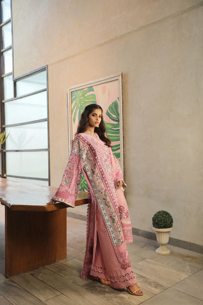 Maryam Hussain | Embroidered Lawn | CORAL