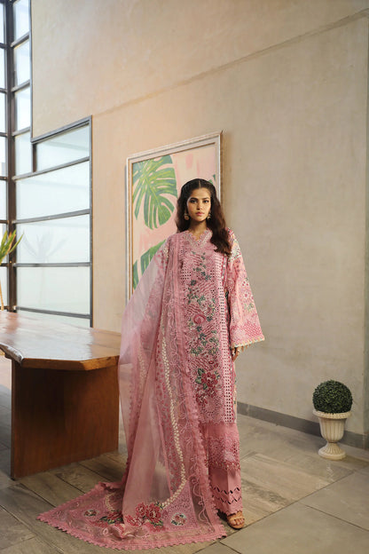 Maryam Hussain | Embroidered Lawn | CORAL