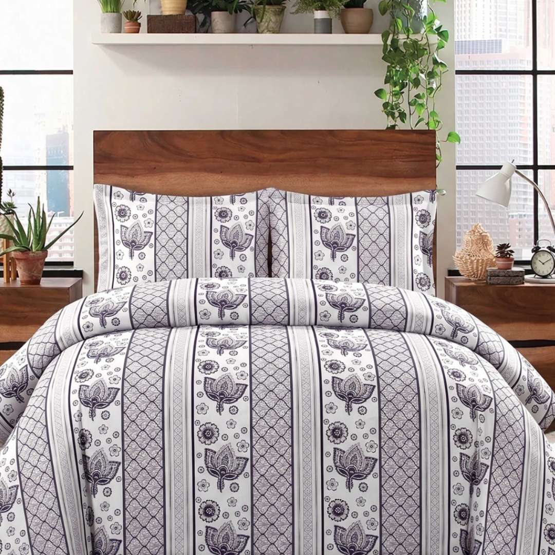 Zainab Fatima | King Size Bed Sheet Set | ZF-BED-26
