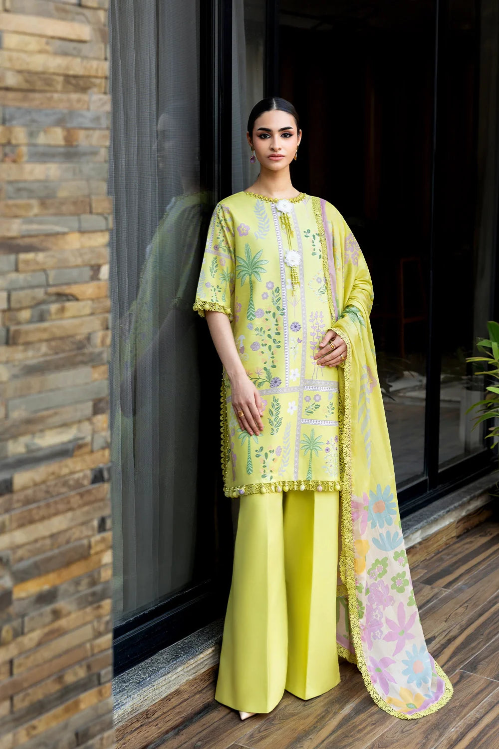 Naqsh | The Breeze Edit Lawn | Honey Glow